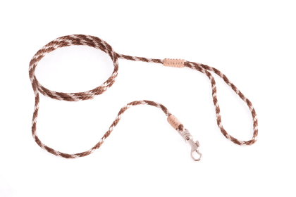 Nylon Snap Leads (4 ft  x 1/8in or 4mm) (Color: Brown Combination, size: 4 Ft  X 1/8In Or 4Mm)