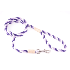 Nylon Snap Leads (6 ft  x 1/8in or 4mm) (Color: Purple Combination, size: 6 Ft  X 1/8In Or 4Mm)