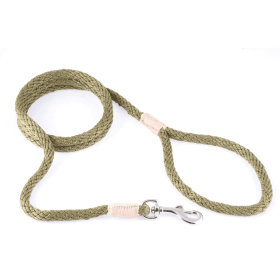 Nylon Snap Leads (6 ft  x 1/8in or 4mm) (Color: Olive Green, size: 6 Ft  X 1/8In Or 4Mm)