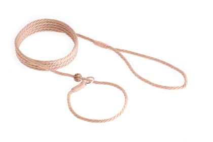 Nylon Slip Lead With Stopper (6 ft  x 1/8in or 4mm) (Color: Beige, size: 6 Ft  X 1/8In Or 4Mm)