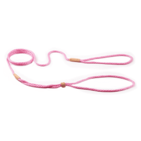 Nylon Adjustable Loop Lead (52in x 1/8in or 4mm) (Color: Pastel Pink, size: 52In X 1/8In Or 4Mm)