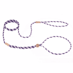 Nylon Adjustable Loop Lead (52in x 1/8in or 4mm) (Color: Purple Combination, size: 52In X 1/8In Or 4Mm)