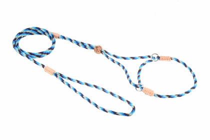 Nylon Martingale Leads (8in x 1/8in or 4mm) (Color: Blue Combination, size: 8In X 1/8In Or 4Mm)