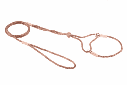 Nylon Martingale Leads (8in x 1/8in or 4mm) (Color: Light Brown, size: 8In X 1/8In Or 4Mm)