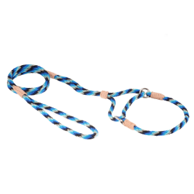 Nylon Martingale Leads (10in x 1/4in or 6mm) (Color: Blue Combination, size: 10In X 1/4In Or 6Mm)