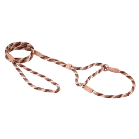 Nylon Martingale Leads (10in x 1/4in or 6mm) (Color: Brown Combination, size: 10In X 1/4In Or 6Mm)
