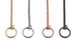 Slip Snake Show Chain Collar (22 in x 2.4mm)