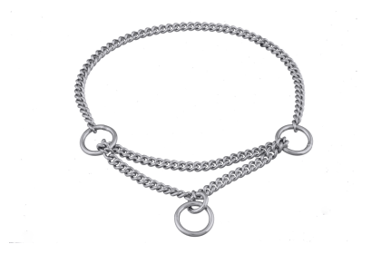 Martingale Show Chain Collar (16in x 1.2 mm) (Color: Chrome Plated Metal Chain, size: 16In X 1.2 Mm)