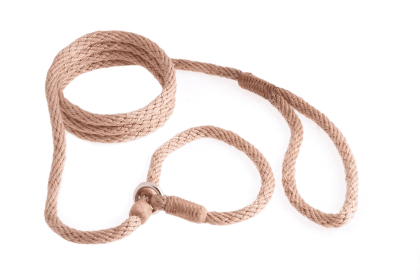 Nylon Slip Leash With 2 Stoppers (6ft  x 5/16in or 8mm) (Color: Light Brown, size: 6Ft  X 5/16In Or 8Mm)