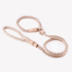 Sport Slip Lead With Stopper (6 ft  x 5/16in or 8mm) (Color: Beige, size: 6 Ft  X 5/16In Or 8Mm)