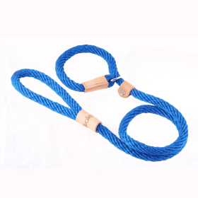 Sport Slip Lead With Stopper (6 ft  x 1/2in or 13mm) (Color: Deep Blue, size: 6 Ft  X 1/2In Or 13Mm)