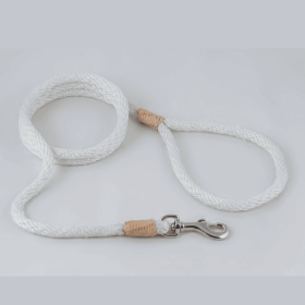 Nylon Snap Leads (6 ft  x 1/8in or 4mm) (Color: White Nylon, size: 6 Ft  X 1/8In Or 4Mm)
