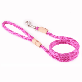 Sport Snap Lead (4 ft  x 5/16in or 8mm) (Color: HOT PINK, size: 4 Ft  X 5/16In Or 8Mm)