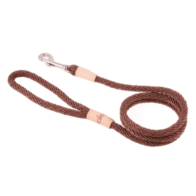 Sport Snap Lead (4 ft  x 5/16in or 8mm) (Color: Brown, size: 4 Ft  X 5/16In Or 8Mm)