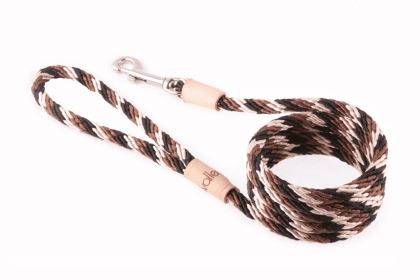 Sport Snap Lead (6 ft  x 5/16in or 8mm) (Color: Brown Combination, size: 6 Ft  X 5/16In Or 8Mm)