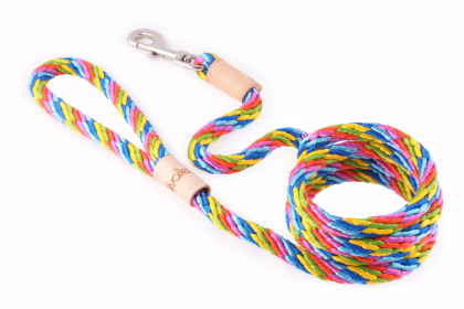Sport Snap Lead (6 ft  x 1/2in or 13mm) (Color: Multineon, size: 6 Ft  X 1/2In Or 13Mm)