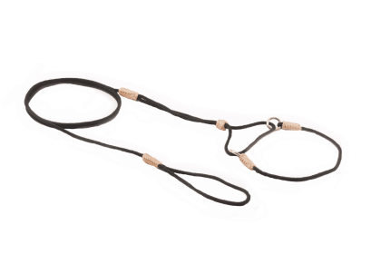 Nylon Martingale Leads (8in x 1/16 or 2 mm) (Color: Black Nylon, size: 8In X 1/16 Or 2 Mm)