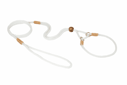 Nylon Martingale Leads (10in x 1/8in or 4mm) (Color: White Nylon, size: 10In X 1/8In Or 4Mm)