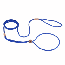 Nylon Adjustable Loop Lead (52in x 1/8in or 4mm) (Color: Deep Blue, size: 52In X 1/8In Or 4Mm)