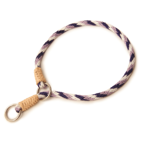 Nylon Slip Collars (10 in x 1/8in or 4mm) (Color: Purple Combination, size: 10 In X 1/8In Or 4Mm)