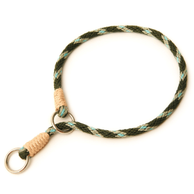 Nylon Slip Collars (10 in x 1/8in or 4mm) (Color: Green Combination, size: 10 In X 1/8In Or 4Mm)