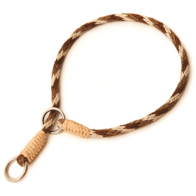 Nylon Slip Collars (14 in x 1/8in or 4mm) (Color: Brown Combination, size: 14 In X 1/8In Or 4Mm)