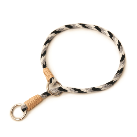 Nylon Slip Collars (16 in x 1/8in or 4mm) (Color: Black - White - Gray, size: 16 In X 1/8In Or 4Mm)
