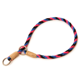 Nylon Slip Collars (16 in x 1/8in or 4mm) (Color: Black - Pink - Blue, size: 16 In X 1/8In Or 4Mm)