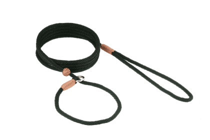 Nylon Slip Lead With Stopper (6 ft  x 1/8in or 4mm) (Color: Hunter Green, size: 6 Ft  X 1/8In Or 4Mm)