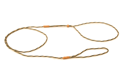 Nylon Adjustable Loop Lead (52in x 1/16 or 2 mm) (Color: Gold / Hunter Green, size: 52In X 1/16 Or 2 Mm)