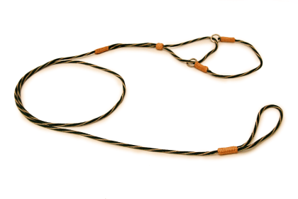 Nylon Martingale Leads (8in x 1/16 or 2 mm) (Color: Hunter Green / Gold, size: 8In X 1/16 Or 2 Mm)