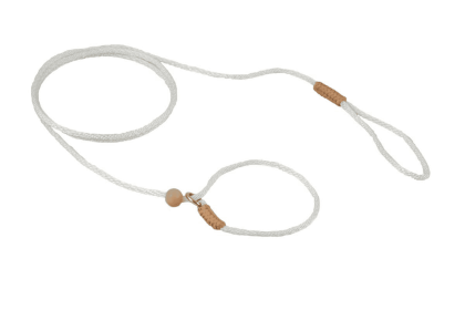 Nylon Slip Lead With Stopper (4 ft  x 1/16 or 2 mm) (Color: White Nylon, size: 4 Ft  X 1/16 Or 2 Mm)