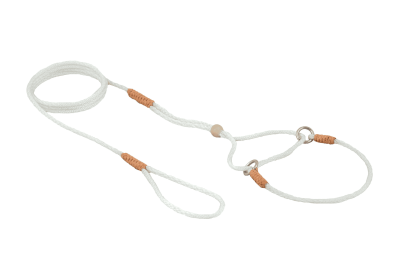 Nylon Martingale Leads (8in x 1/16 or 2 mm) (Color: White Nylon, size: 8In X 1/16 Or 2 Mm)