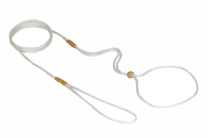 Nylon Adjustable Loop Lead (52in x 1/16 or 2 mm) (Color: White Nylon, size: 52In X 1/16 Or 2 Mm)