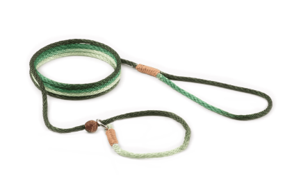 Nylon Slip Lead With Stopper (4 ft  x 1/8in or 4mm) (Color: Green Multicolor, size: 4 Ft  X 1/8In Or 4Mm)