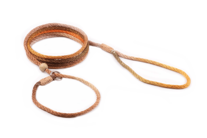 Nylon Slip Lead With Stopper (6 ft  x 1/8in or 4mm) (Color: Fall Multicolor, size: 6 Ft  X 1/8In Or 4Mm)