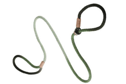 Nylon Slip Leash With 2 Stoppers (6ft  x 5/16in or 8mm) (Color: Green Multicolor, size: 6Ft  X 5/16In Or 8Mm)