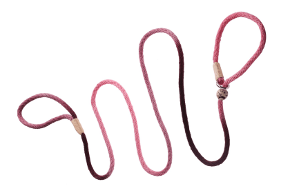 Nylon Slip Leash With 2 Stoppers (6ft  x 5/16in or 8mm) (Color: Burgundy Multicolor, size: 6Ft  X 5/16In Or 8Mm)