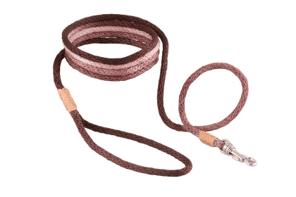 Nylon Snap Leads (6 ft  x 1/8in or 4mm) (Color: Brown Multicolor, size: 6 Ft  X 1/8In Or 4Mm)