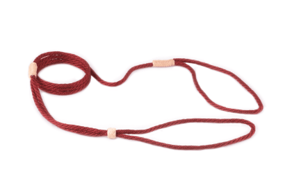 Nylon Adjustable Loop Lead (52in x 1/8in or 4mm) (Color: Burgundy Multicolor, size: 52In X 1/8In Or 4Mm)