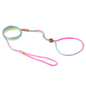 Nylon Adjustable Loop Lead (52in x 1/8in or 4mm) (Color: Multicolor, size: 52In X 1/8In Or 4Mm)