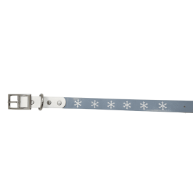 Biothane Buckle Dog Collar (Color: Snowflake, size: Xl 17-19 Inches)