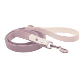 Biothane Leash - Two Toned (Color: Lavender With White, size: 6 Ft)
