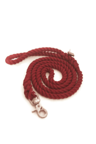 Rope Dog Leash (Color: Burgundy, size: 4 Ft)
