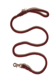 Rope Dog Leash (Color: Burgundy, size: 5 Ft)