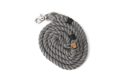 Rope Dog Leash (Color: Grey, size: 5 Ft)
