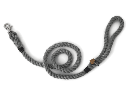 Rope Dog Leash (Color: Grey, size: 6 Ft)