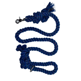 Sparkle Rope Dog Leash (Color: Blue, size: Traffic Lead (2 Ft))