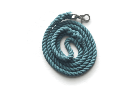 Rope Dog Leash (Color: Teal, size: Traffic Lead (2 Ft))