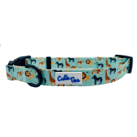 Cutie Ties Fun Design Dog Collar (Color: Zoo Furiends)